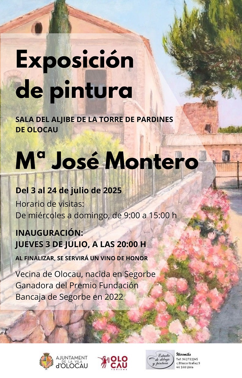 Inauguració de l'exposició de la pintora María José Montero